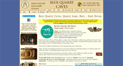 Desktop Screenshot of beerquarrycaves.co.uk