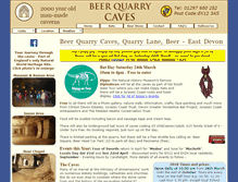 Tablet Screenshot of beerquarrycaves.co.uk